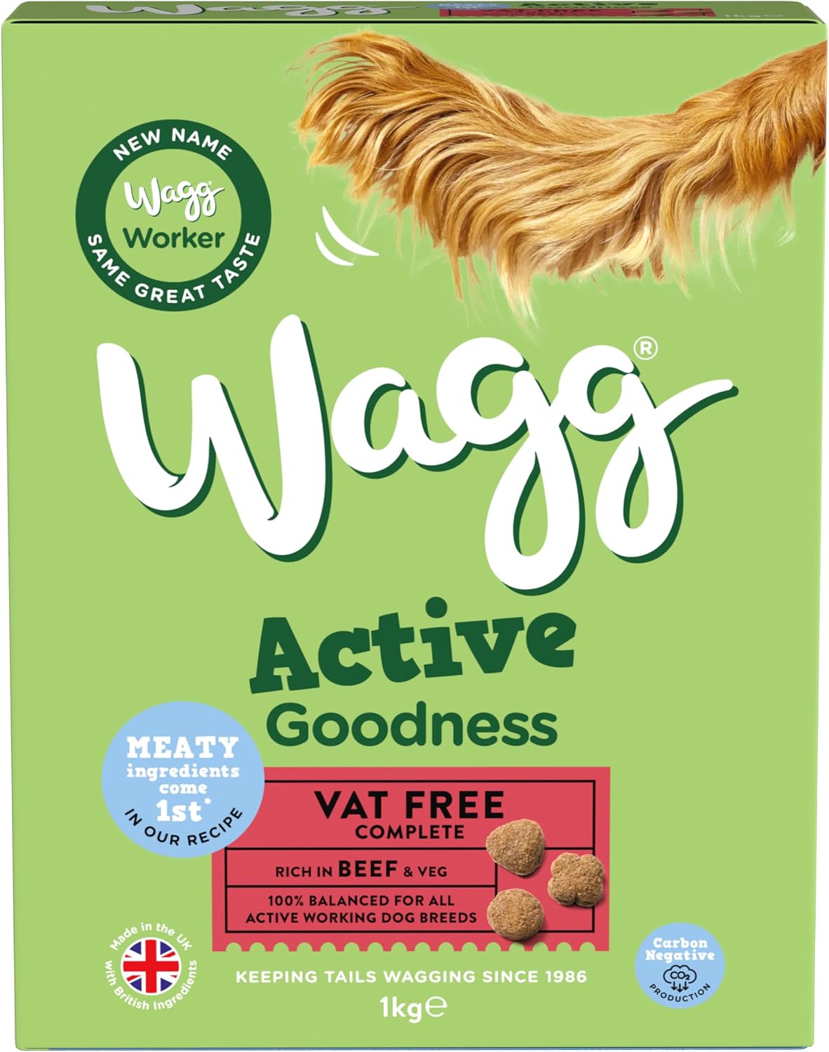 Wagg Active Goodness Complete Dry Adult Dog Food Chicken 12kg