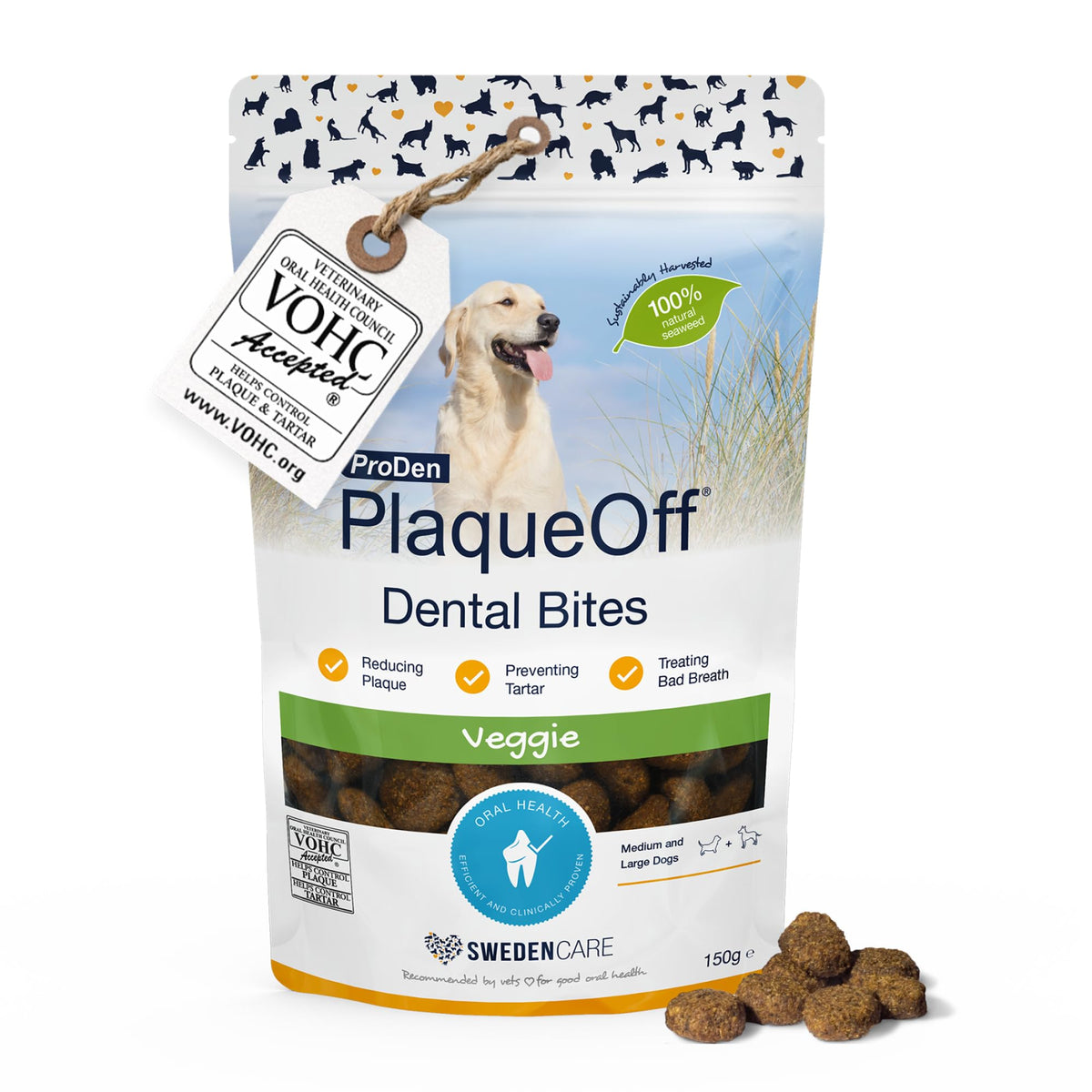 ProDen PlaqueOff 180g Powder for Dogs - VOHC Accepted 18-Month Supply