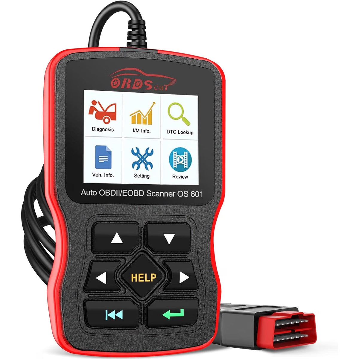 OBD2 Scanner Car Engine Fault Code Reader EOBD OBDII CAN Diagnostic Tool OS601