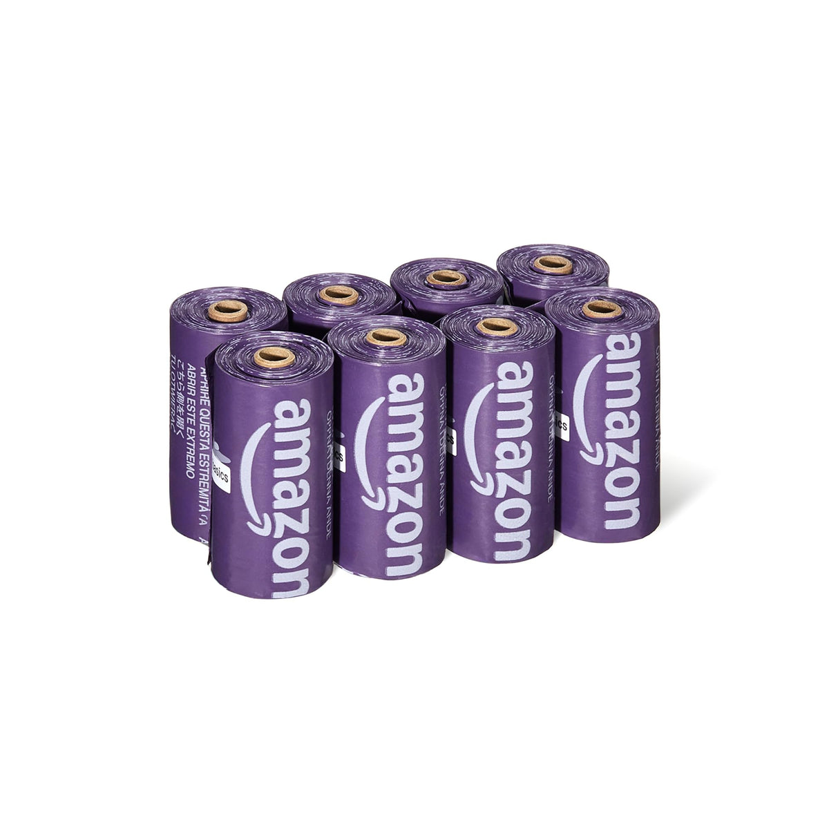 Amazon Basics Dog Poo Bags, Lavender-Scented, 300 Count (20 Rolls of 15)