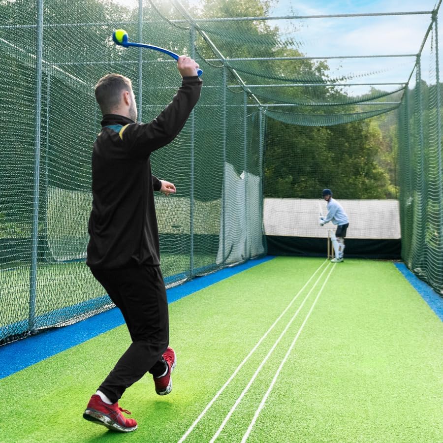 FORTRESS FORZA Cricket Ball Thrower - Short Handle or Long Handle | Ultra-Durable Plastic | Multi-sport Ball Thrower