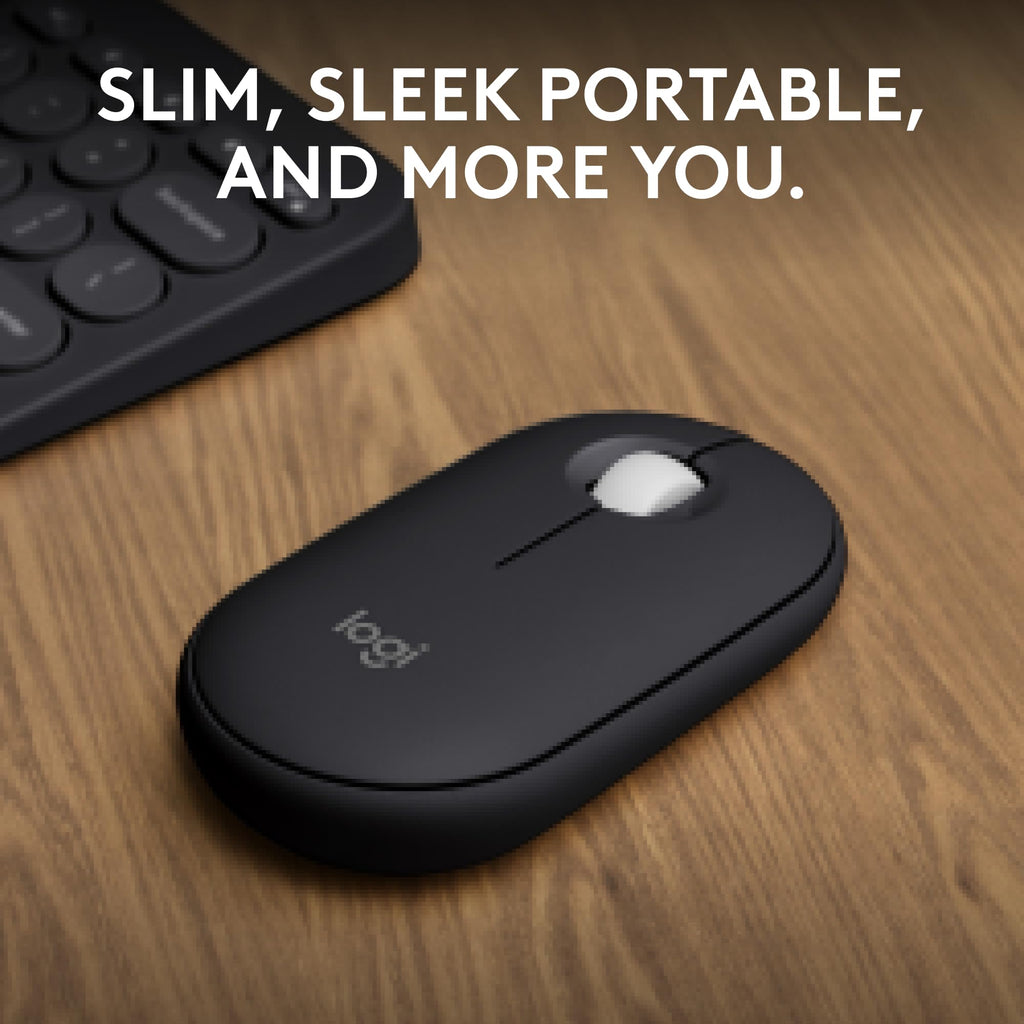 Logitech Pebble Mouse 2 M350s Slim Bluetooth Wireless Mouse