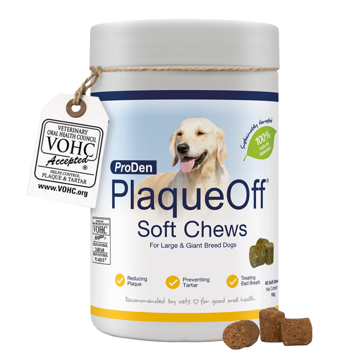 ProDen PlaqueOff 180g Powder for Dogs - VOHC Accepted 18-Month Supply
