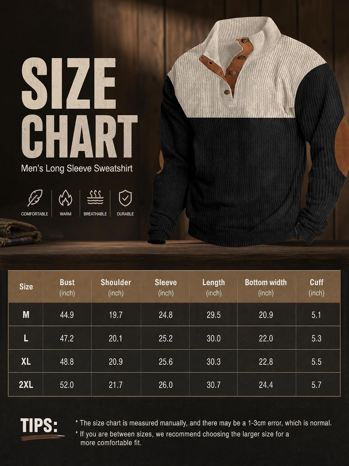 Retro Colorblock Knitted Ribbed Sweater, Neutral Tones,Men's Casual Warm Stand Collar Pullover Sweater for Fall Winter,Blue