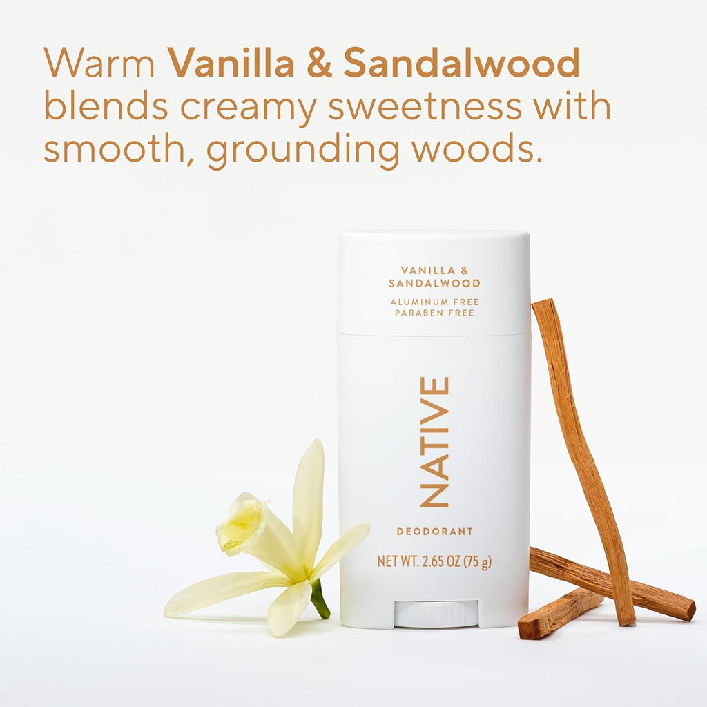 Native Aluminum-Free Deodorant for Women & Men, Coconut & Vanilla, 2.65oz