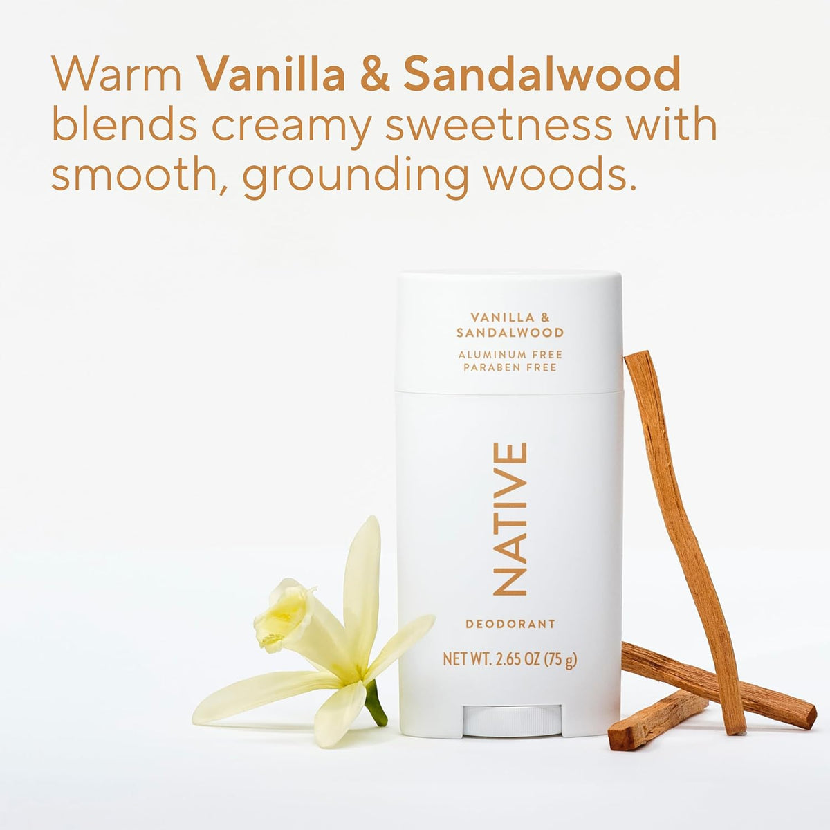 Native Aluminum-Free Deodorant for Women & Men, Coconut & Vanilla, 2.65oz
