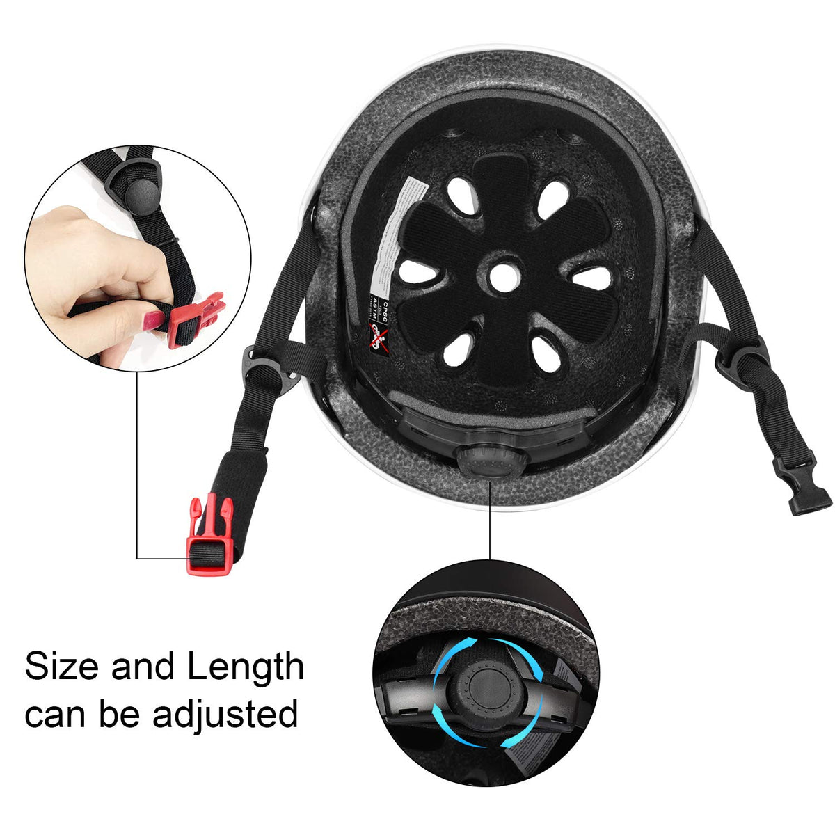 Besttravel Kids Helmet, Toddler Helmet Adjustable Toddler Bike Helmet Ages 3-8 Years Old Boys Girls Multi-Sports Safety