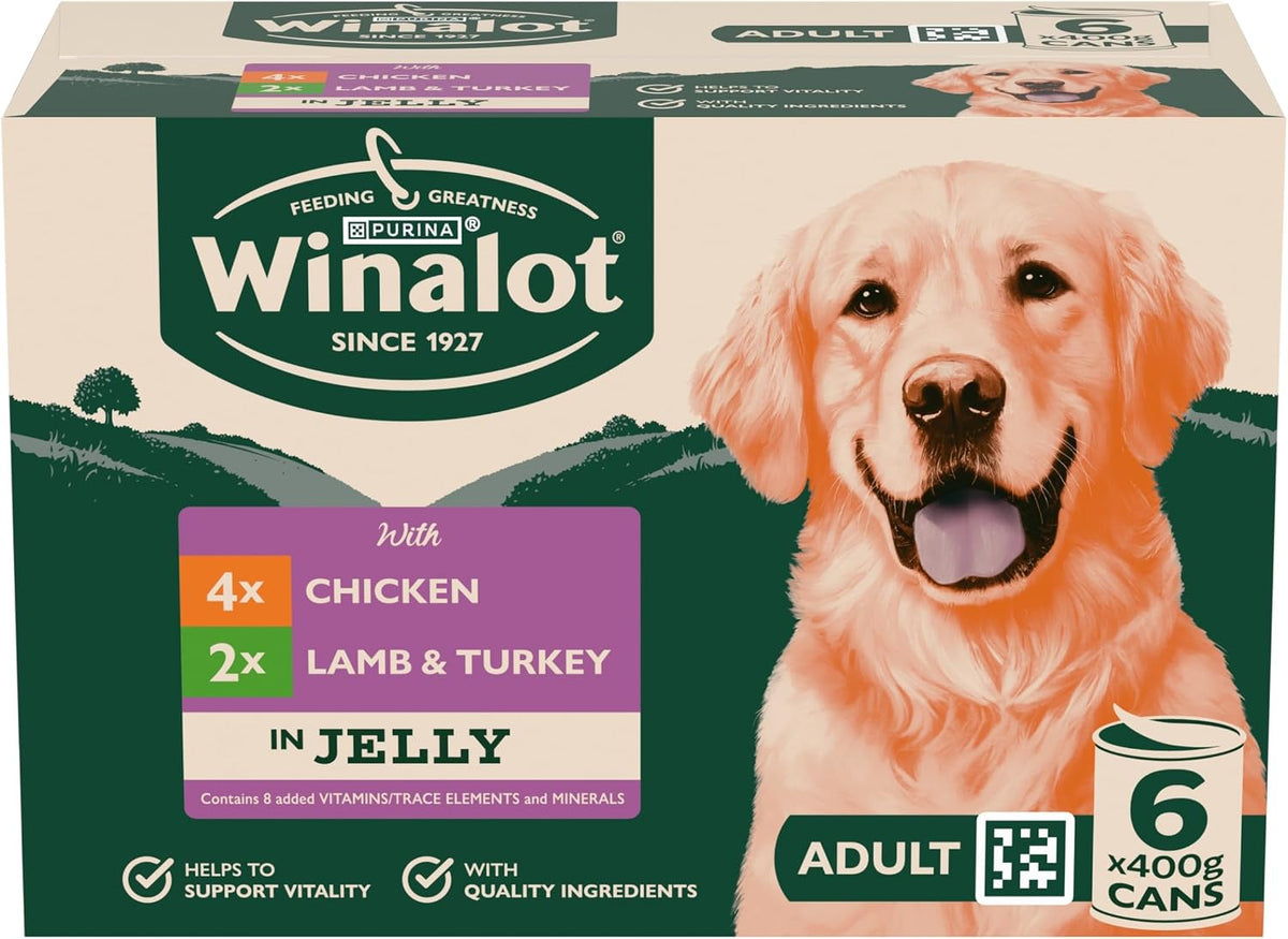 WINALOT Sunday Dinner Mixed in Gravy Wet Dog Food Pouches 40x100g