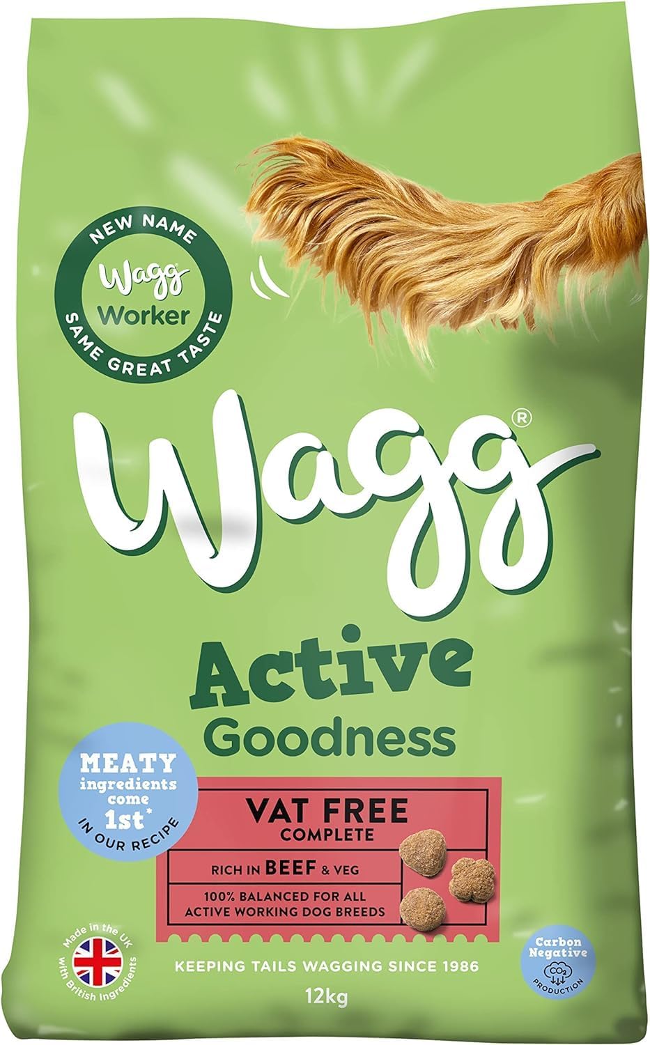 Wagg Active Goodness Complete Dry Adult Dog Food Chicken 12kg
