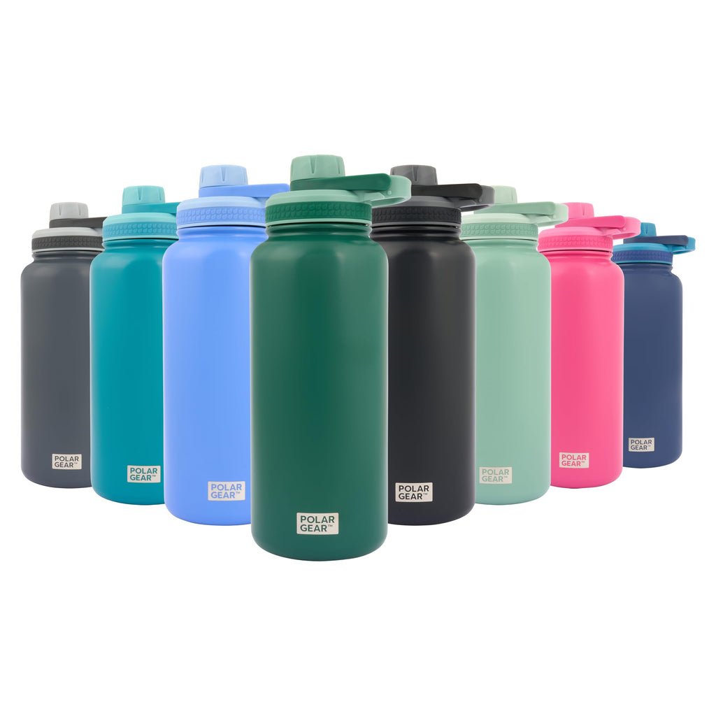 Polar Gear Insulated Water Bottle with Flip Straw - 800ml Wine