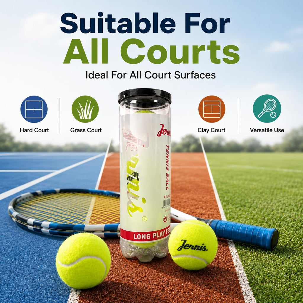 3 Pack Extra Duty Tennis Balls with Storage Tube