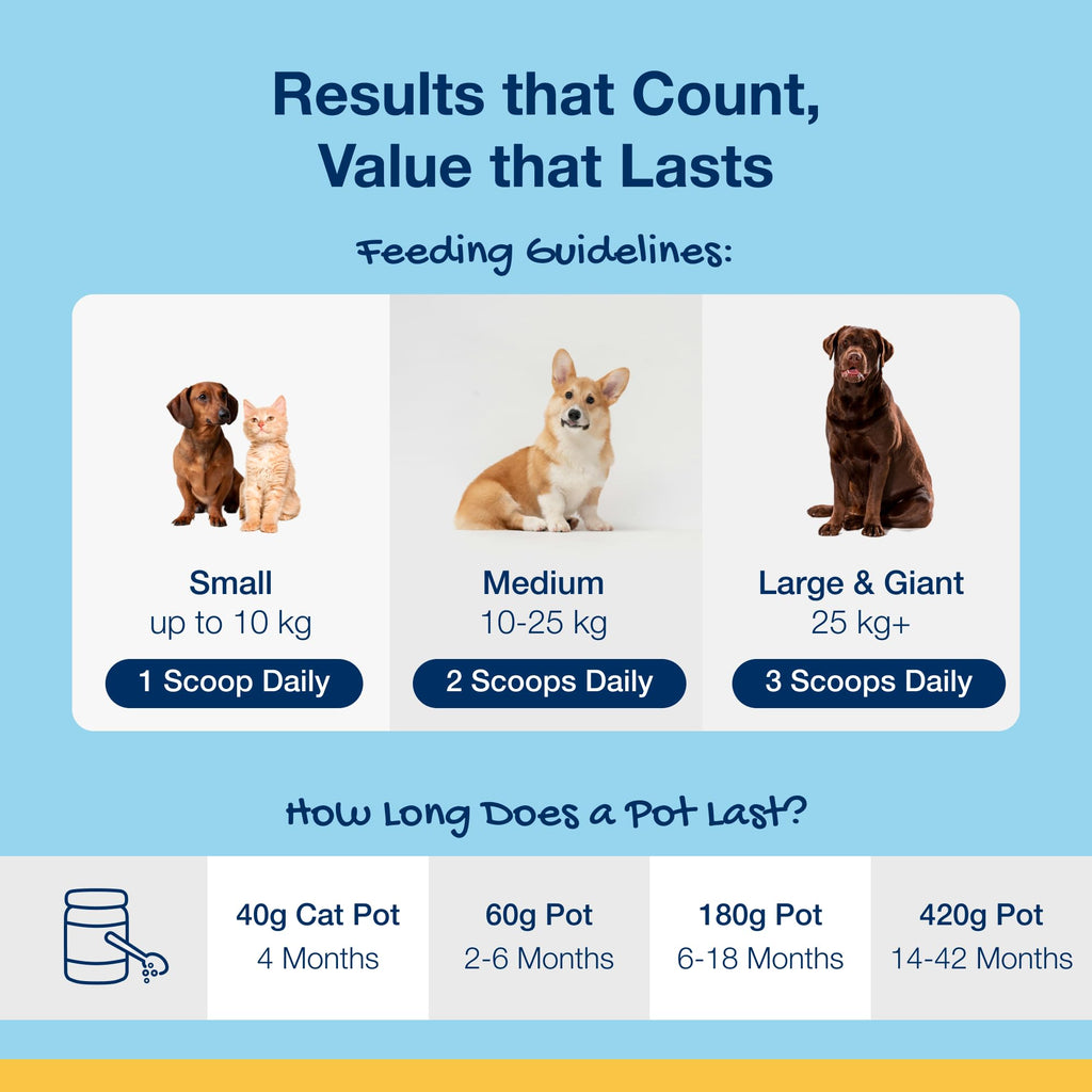 ProDen PlaqueOff 180g Powder for Dogs - VOHC Accepted 18-Month Supply