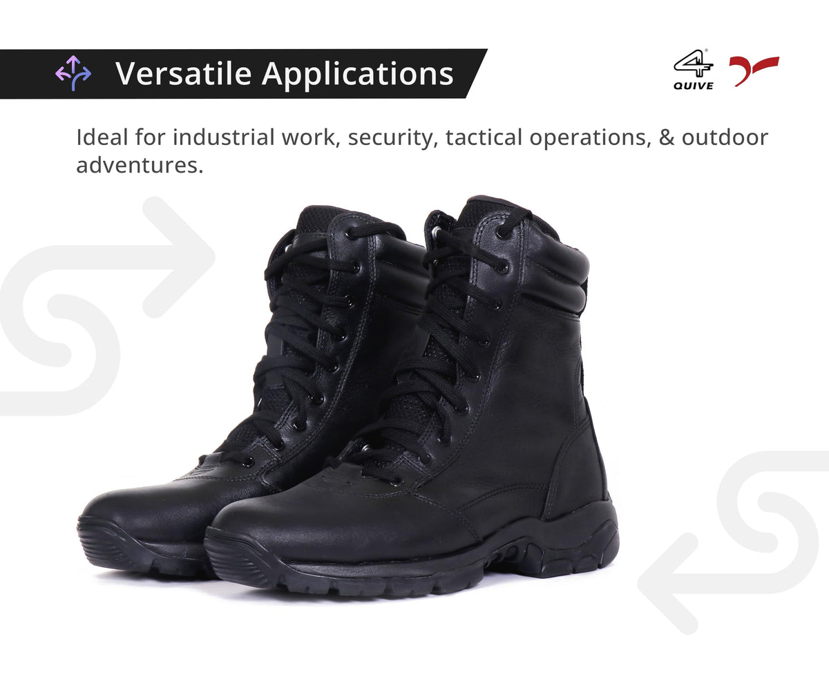 QUIVE SEGA Combat M-21 Mid-Calf Leather Boots