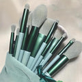 13 PCS Makeup Brush Set, Makeup Kit, Foundation Powder Concealers Eyeshadow Blush Makeup Brushes Make up Brushes Kit, Green