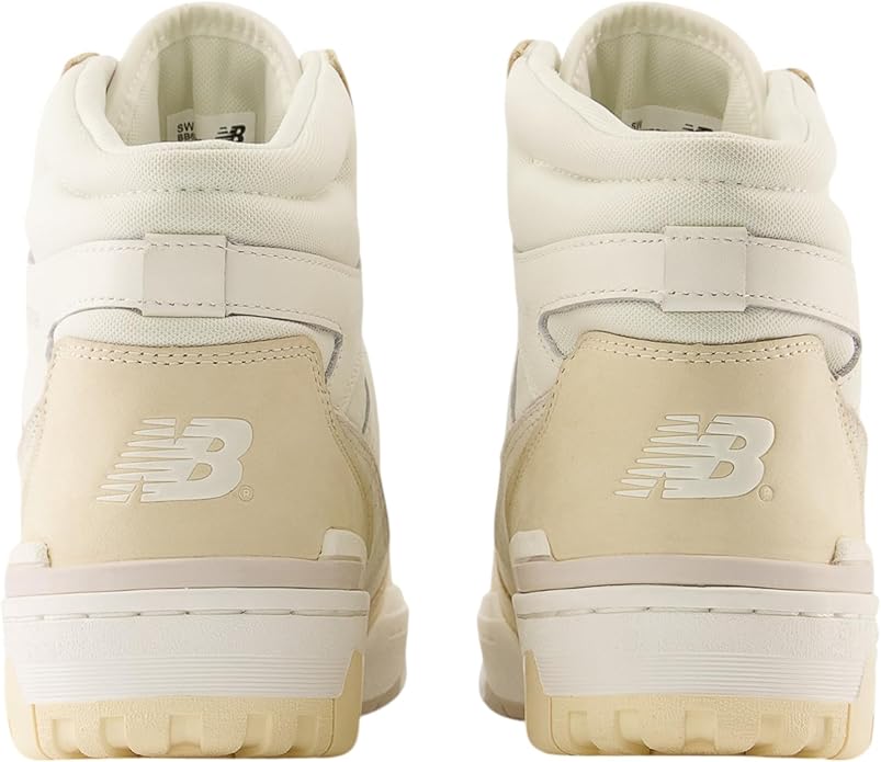 New Balance 650 Sneakers Leather Trainers, Retro Hi-top Unisex Beige