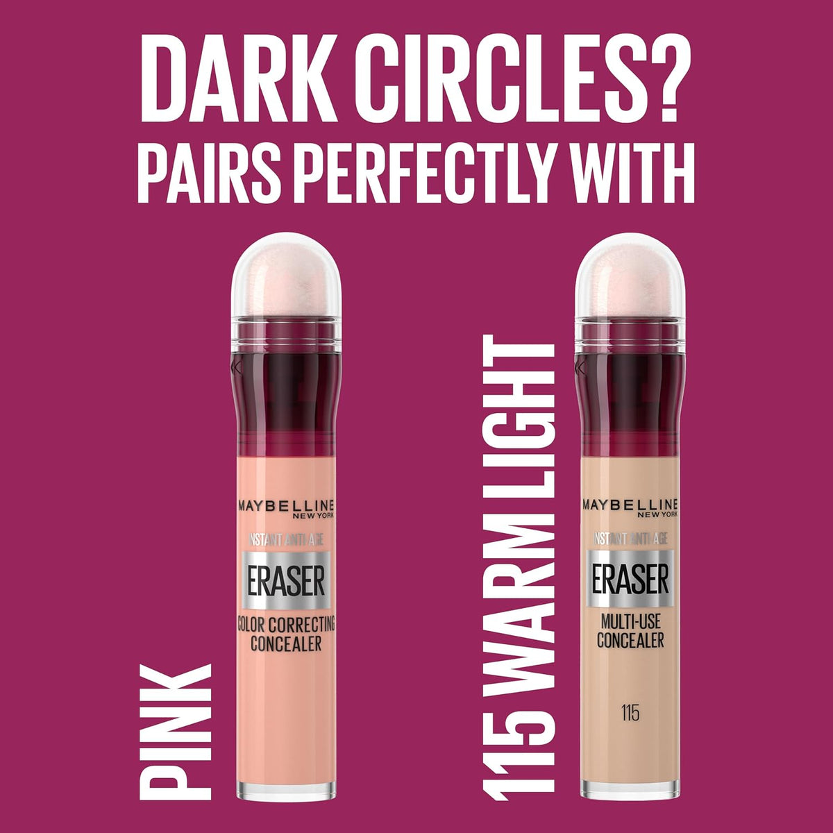 Maybelline Concealer Instant Anti Age Eraser Eye, For Dark Circles 01 Light