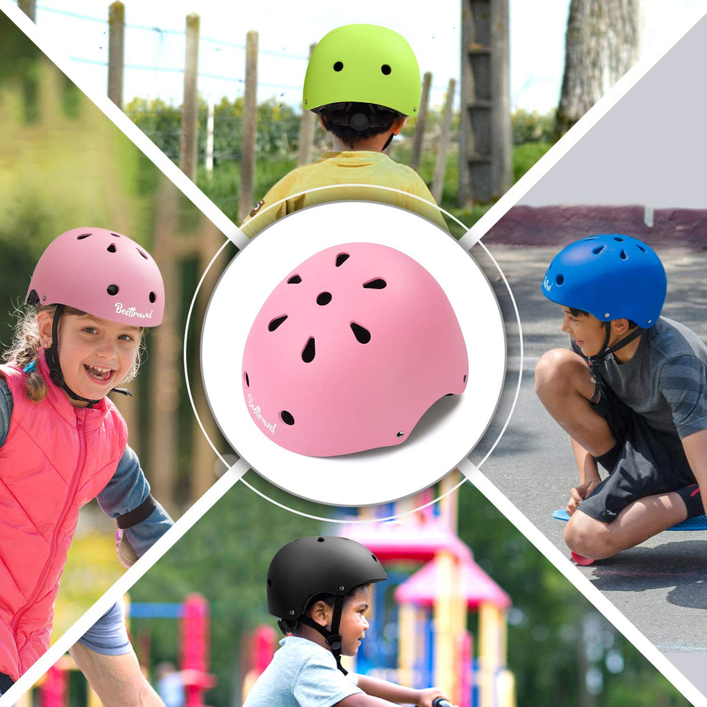 Besttravel Kids Helmet, Toddler Helmet Adjustable Toddler Bike Helmet Ages 3-8 Years Old Boys Girls Multi-Sports Safety
