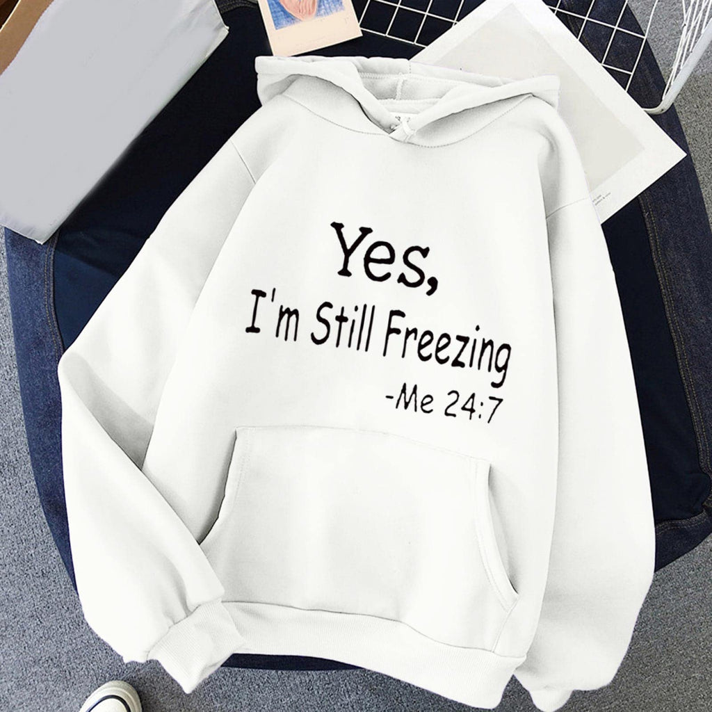 Winter Sweatshirt Women Women's Print Long Sleeved Sweatshirt Blouse Pullover Solid Color Hooded Funny Ladies Christmas Jumpers Hooded Tunic Pullover Holiday Outfits for Women