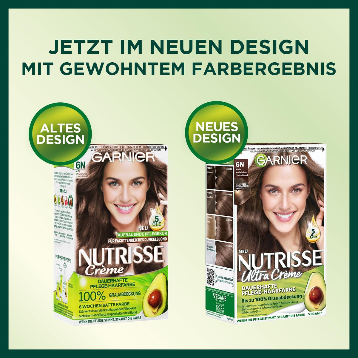 Garnier Nutrisse Ultra Color Permanent Hair Dye, 4.15 Iced Coffee Brown