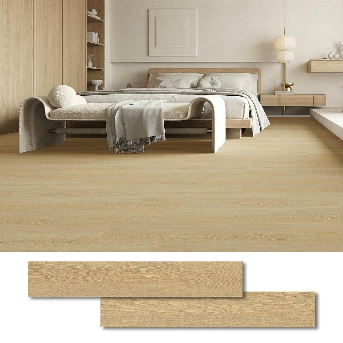 Self Adhesive Vinyl Floor Planks Classic Oak 37 Pack 5.02m2 Peel Stick Flooring