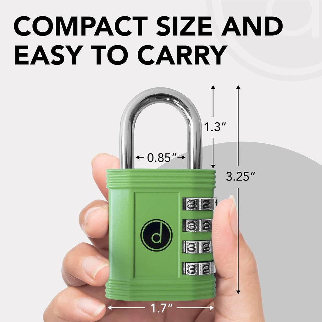 Combination Padlock 4 Digit Heavy Duty Weatherproof Gym Locker Shed Gate Lock