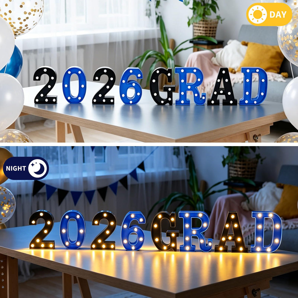 3 Pack 6.5 In Halloween Cute BOO Pumpkin Ghost Light up Letters Sign