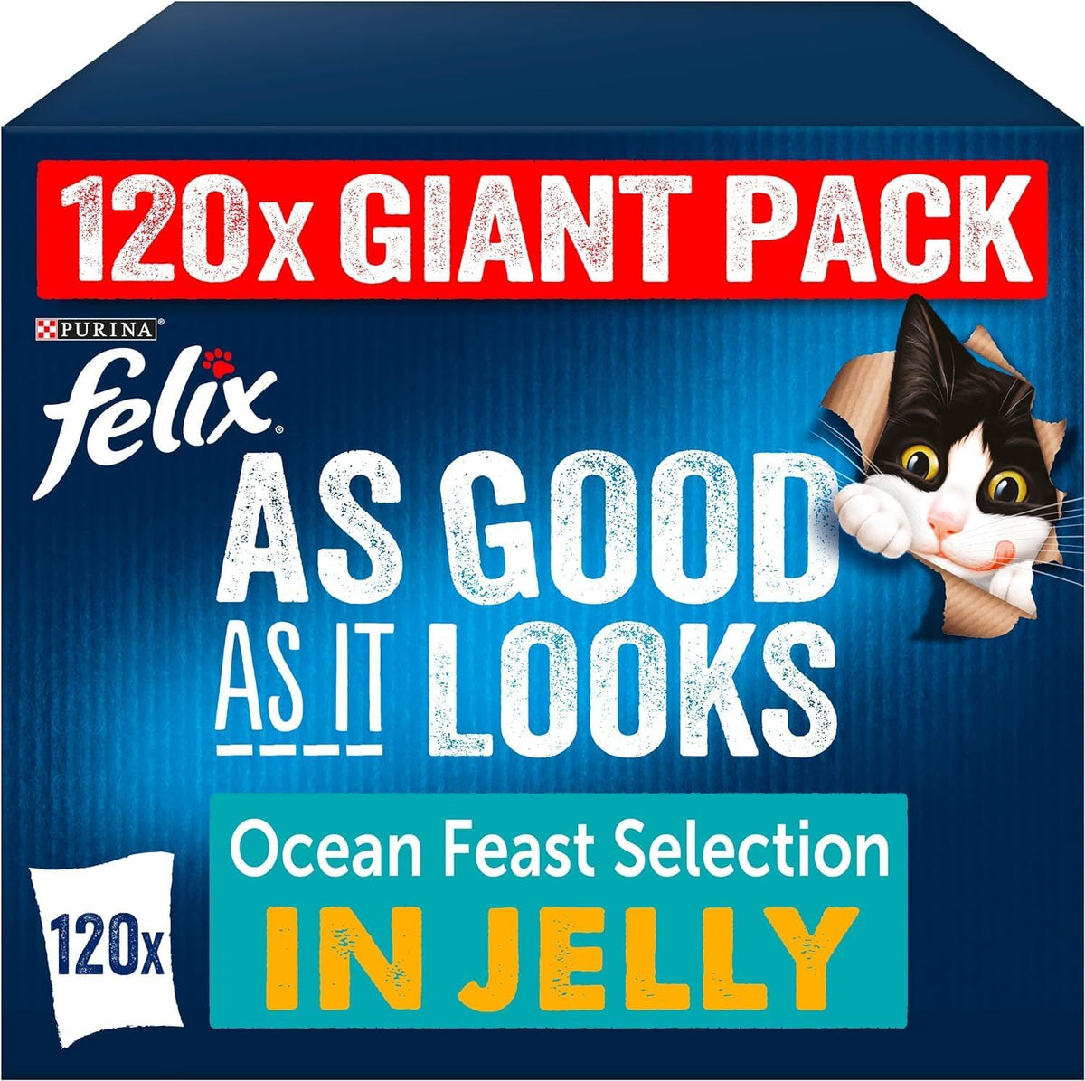 FELIX Soup Tender Strips Farm Selection Wet Cat Food 6x48g (Pack of 8)