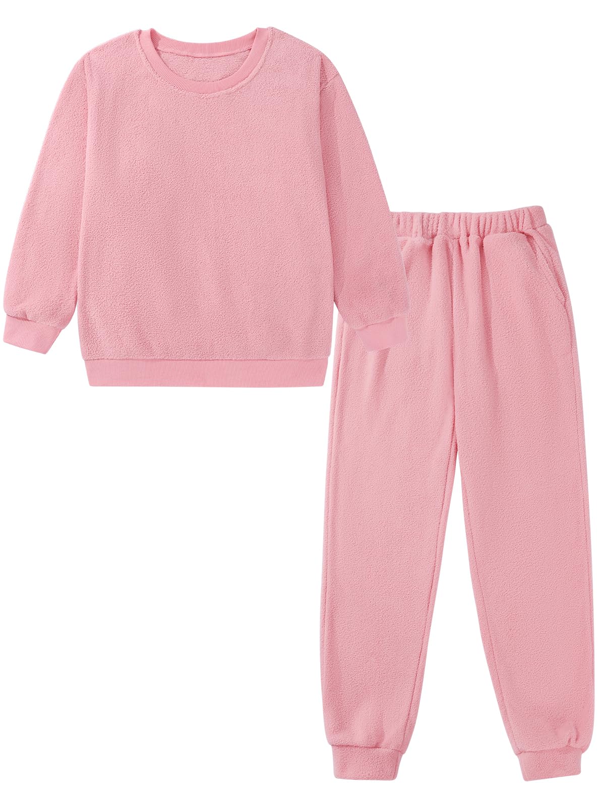 URMAGIC Girls' 2-piece Outfits Clothes Pants Tops Set Sweatpant Sweatshirt