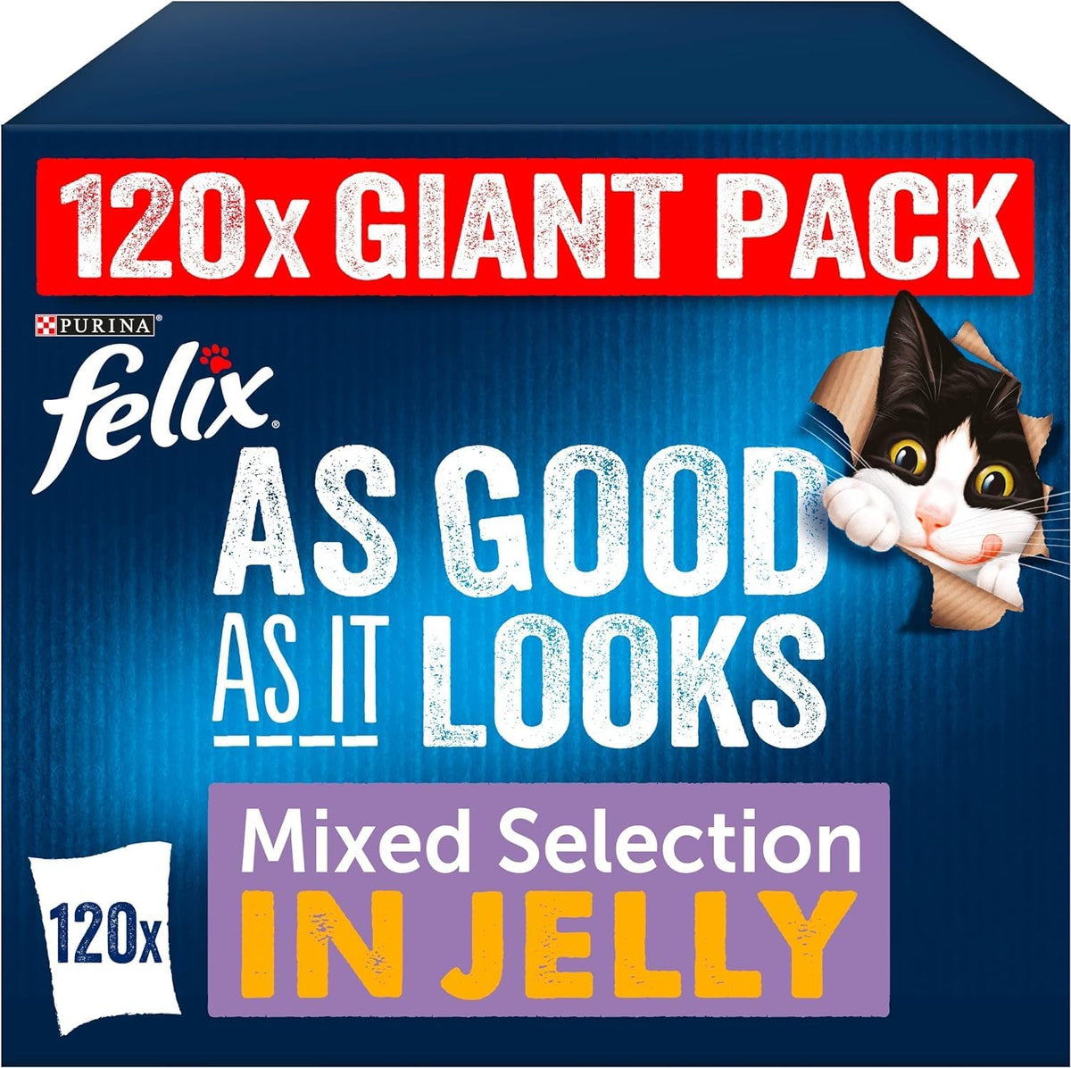 FELIX Soup Tender Strips Farm Selection Wet Cat Food 6x48g (Pack of 8)