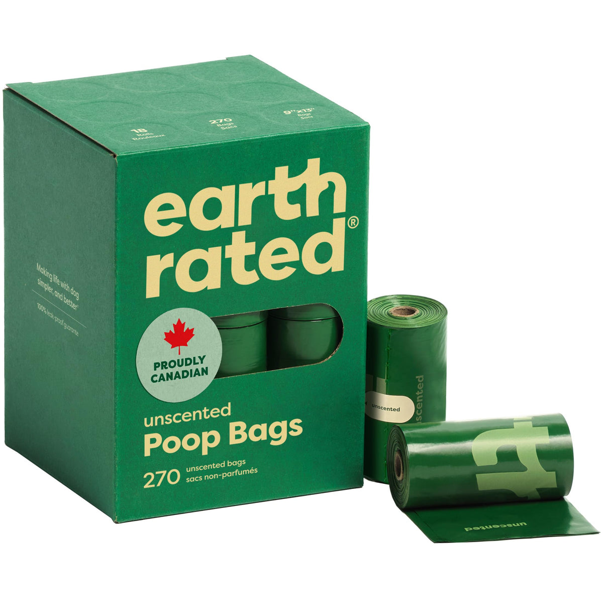 Earth Rated Dog Poo Bags, Guaranteed Leak Proof and Extra Thick Waste Bag Refill Rolls For Dogs, Lavender Scented, 120 Count