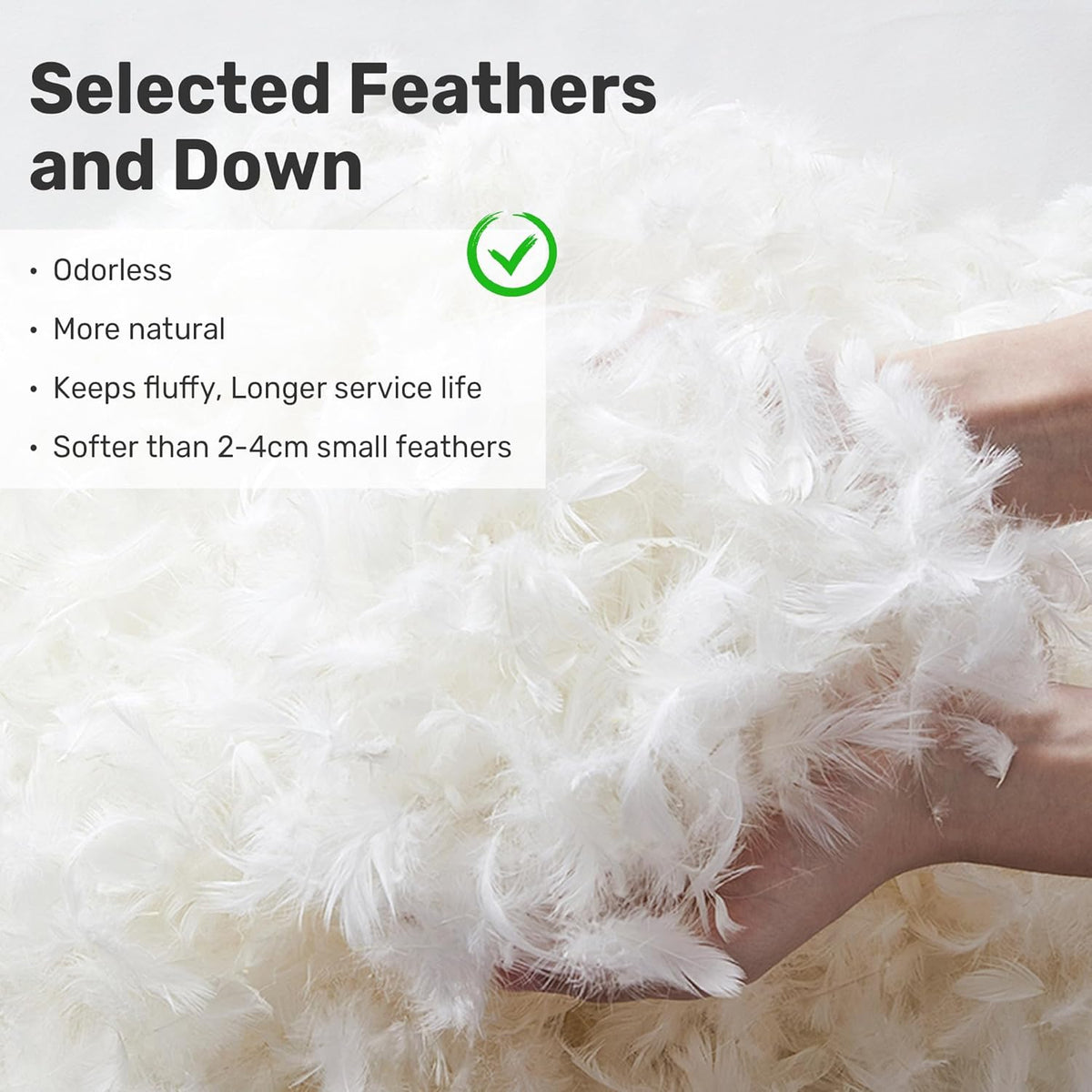 Single Duvet 10.5 Tog Goose Down Feather 135x200 Cotton Washable Deodar