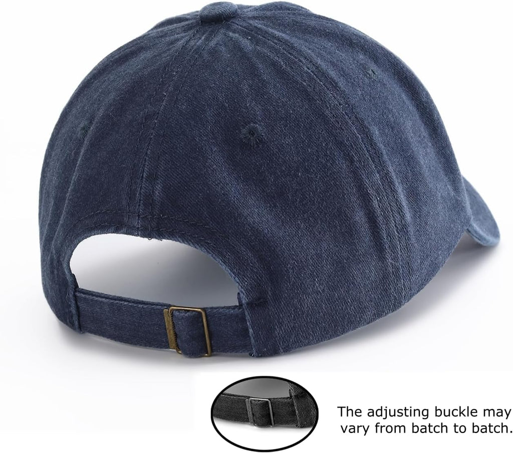 1 pc Print Washed Baseball Cap, Classic Casual Soft Sweatband，Adjustable Size，Suitable for Outdoor Sports Daily Wear