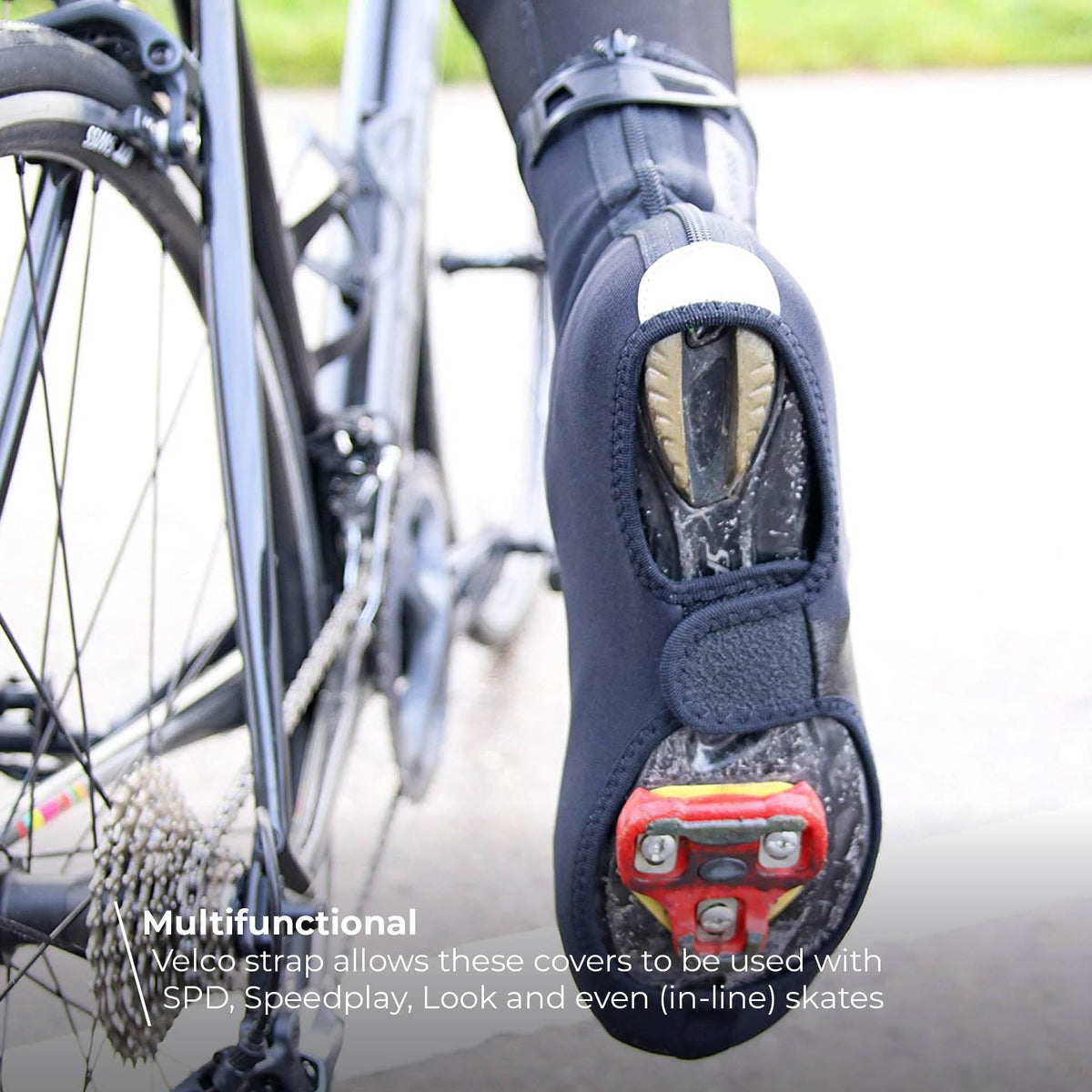 BBB Heavy Duty OSS Winter Cycle Over shoes reflective warm insulated - Black