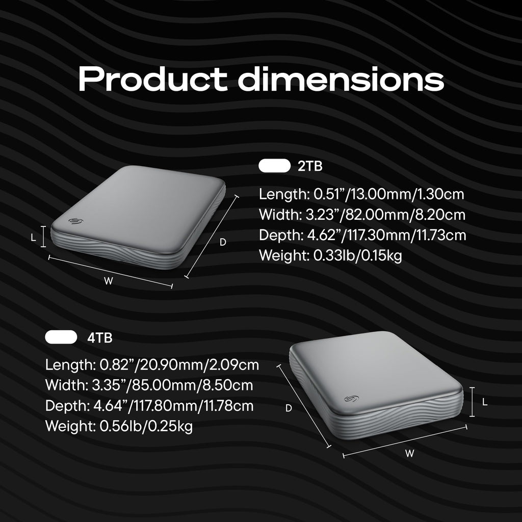 Seagate 2TB Portable Hard Drive | USB 3.0 (STGX2000400)
