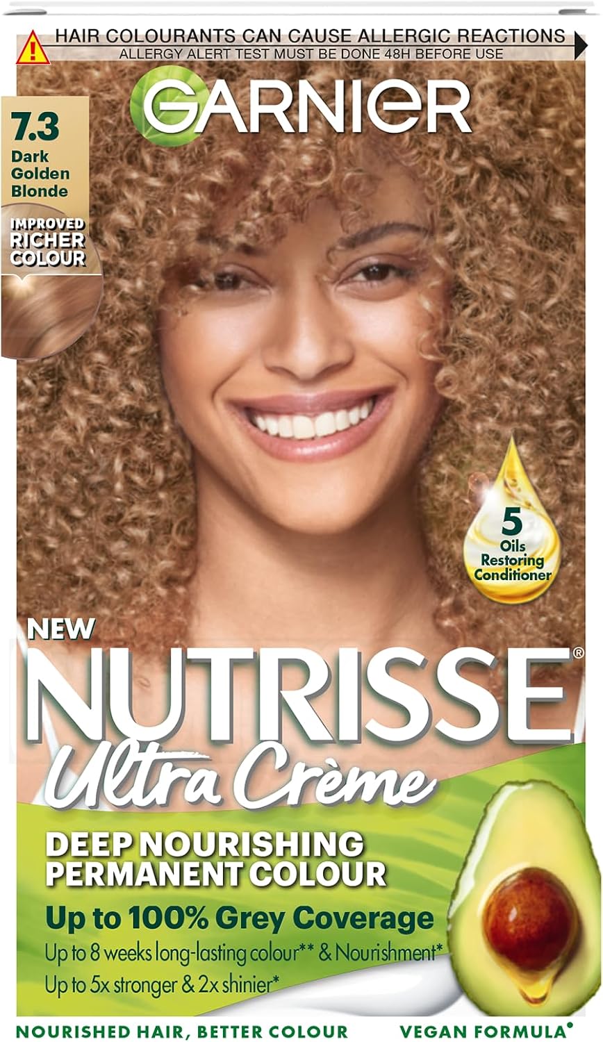 Garnier Nutrisse Ultra Color Permanent Hair Dye, 4.15 Iced Coffee Brown