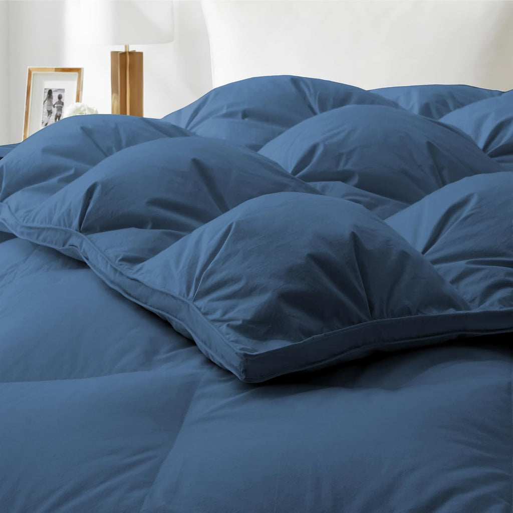 Double Duvet 10.5 Tog Goose Down Feather 200x200 cm Cotton Cover Deodar