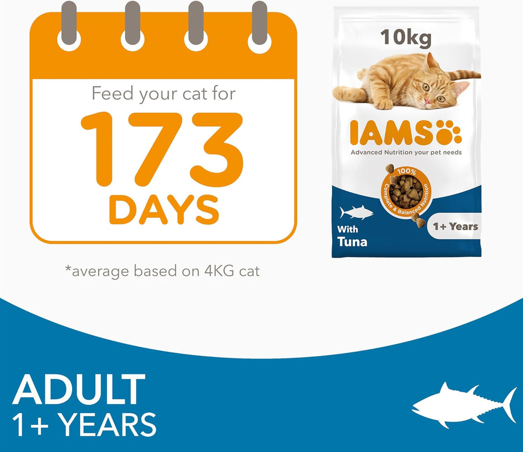IAMS Adult Complete Dry Cat Food Chicken 3kg - Supports Strong Immune System