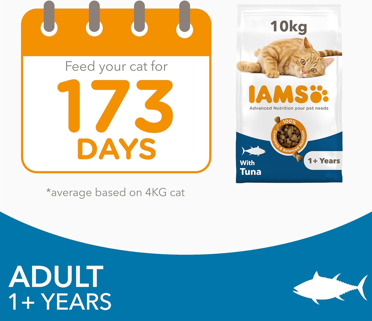 IAMS Adult Complete Dry Cat Food Chicken 3kg - Supports Strong Immune System