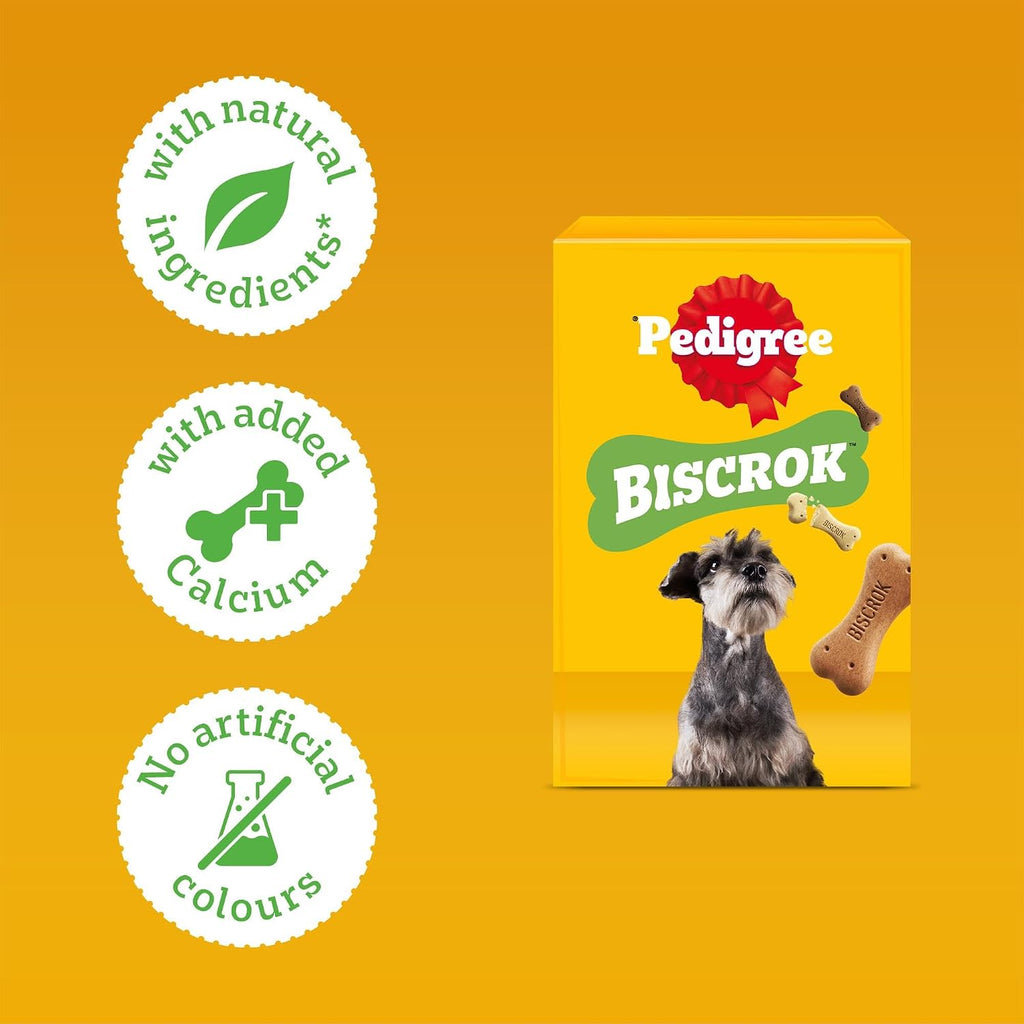 PEDIGREE BISCROK Adult Dog Treats Multi Mix Biscuits 500g