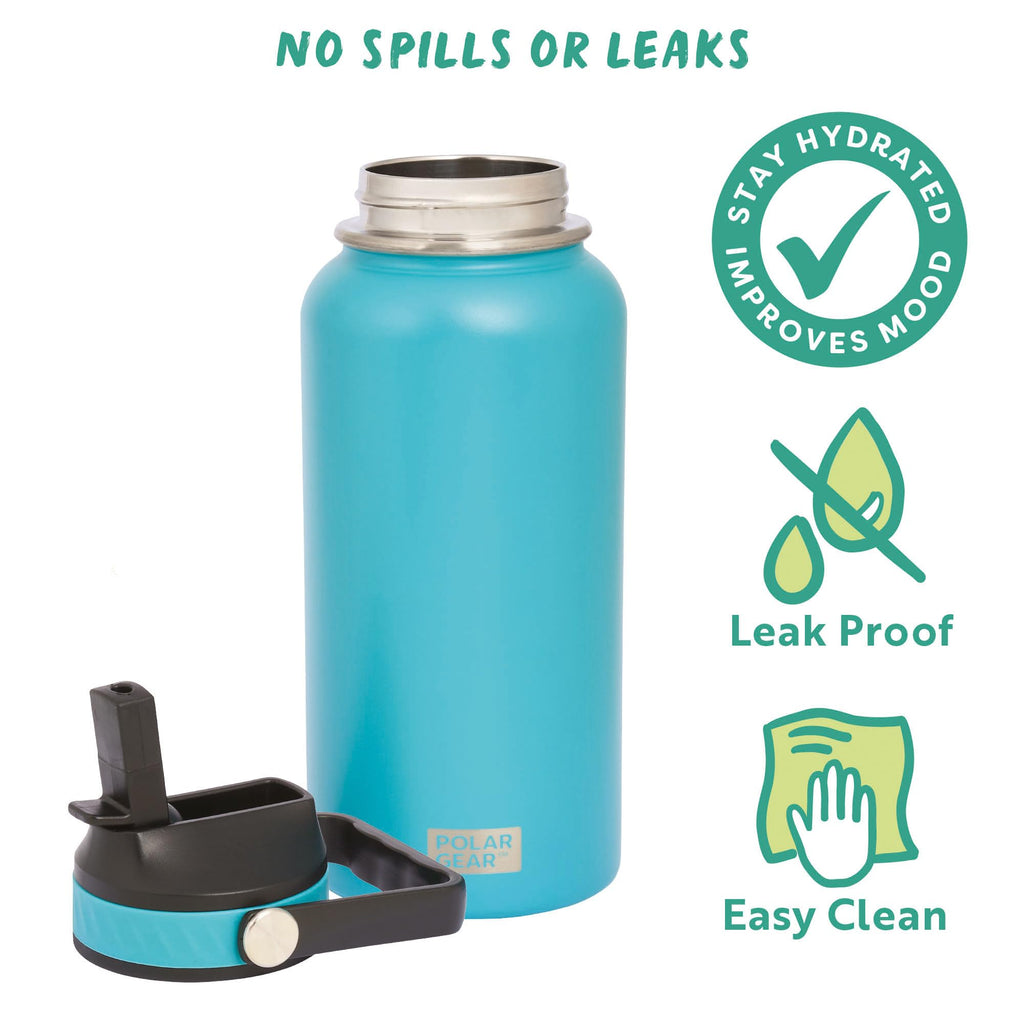 Polar Gear Insulated Water Bottle with Flip Straw - 800ml Wine