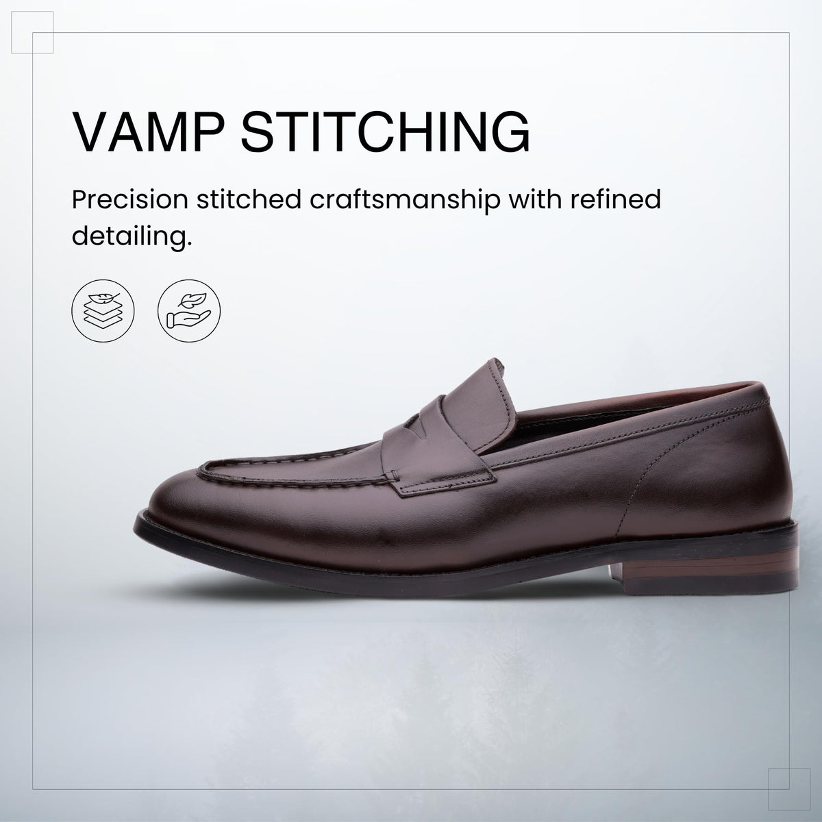 QUIVE London Perth Men's Leather Penny Loafers