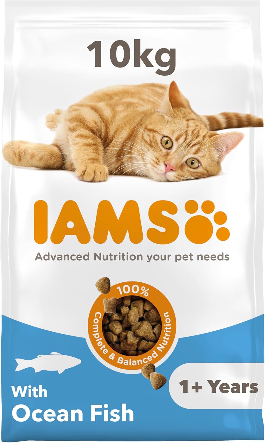 IAMS Adult Complete Dry Cat Food Chicken 3kg - Supports Strong Immune System
