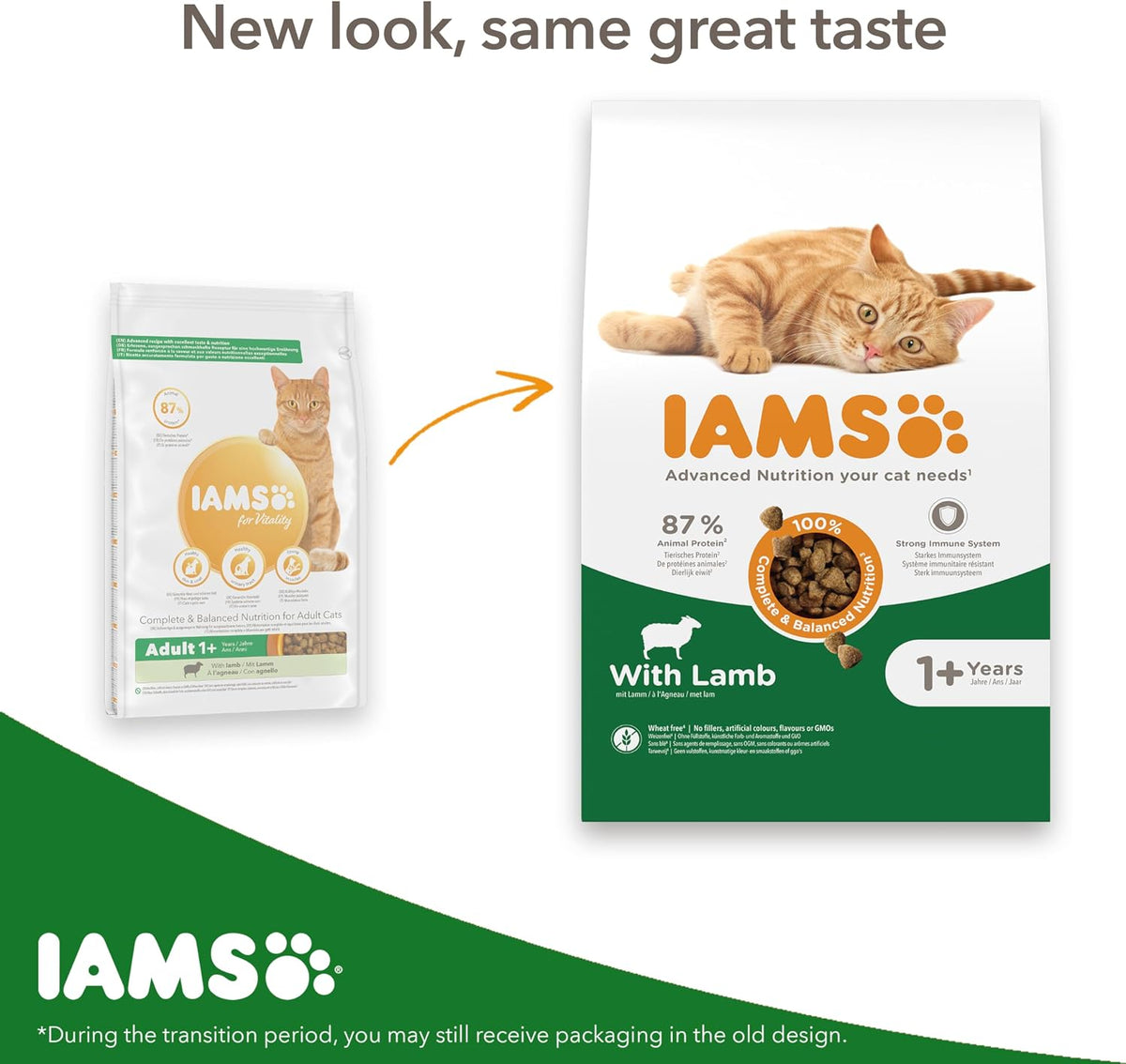 IAMS Adult Complete Dry Cat Food Chicken 3kg - Supports Strong Immune System