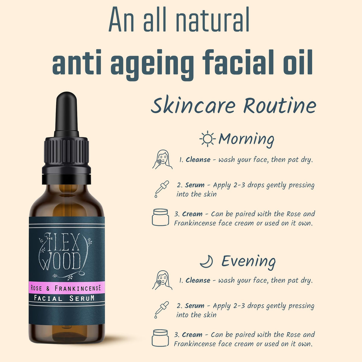 The Ilex Wood Rose & Frankincense Face Cream – Natural Moisturiser 60ml