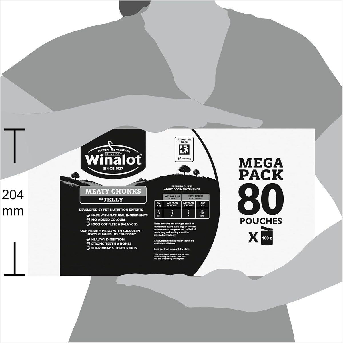WINALOT Sunday Dinner Mixed in Gravy Wet Dog Food Pouches 40x100g