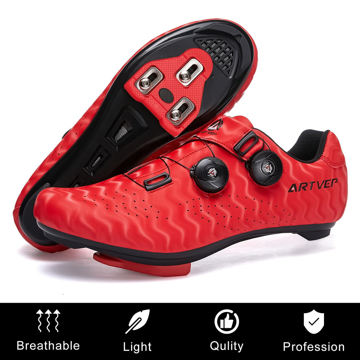 Mens Cycling Shoes Women Road Bikes MTB Shoes Compatible with Look SPD SPD-SL Delta Cleats Compatible with Peloton Shoes Indoor/Outdoor