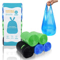 Heavy Duty Bin Bags 15L Drawstring Extra Strong 150 Pack Colourful O2frepak Waste
