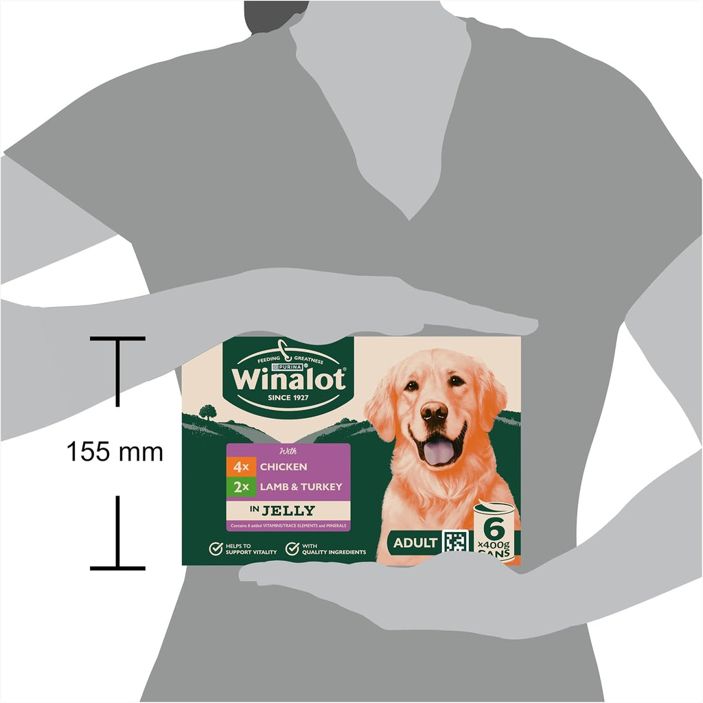WINALOT Sunday Dinner Mixed in Gravy Wet Dog Food Pouches 40x100g