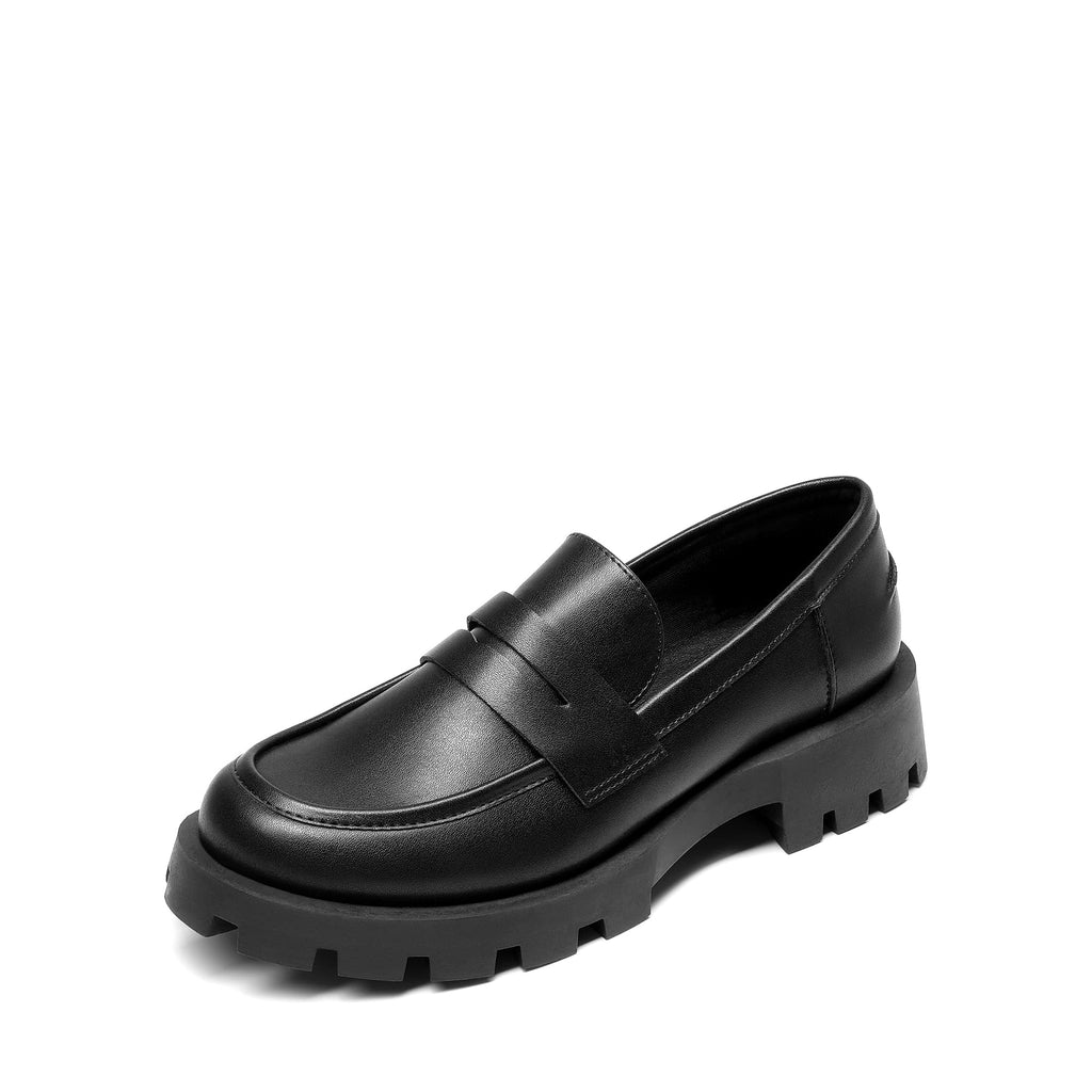 DREAM PAIRS Women's Loafers Lug Sole Slip On