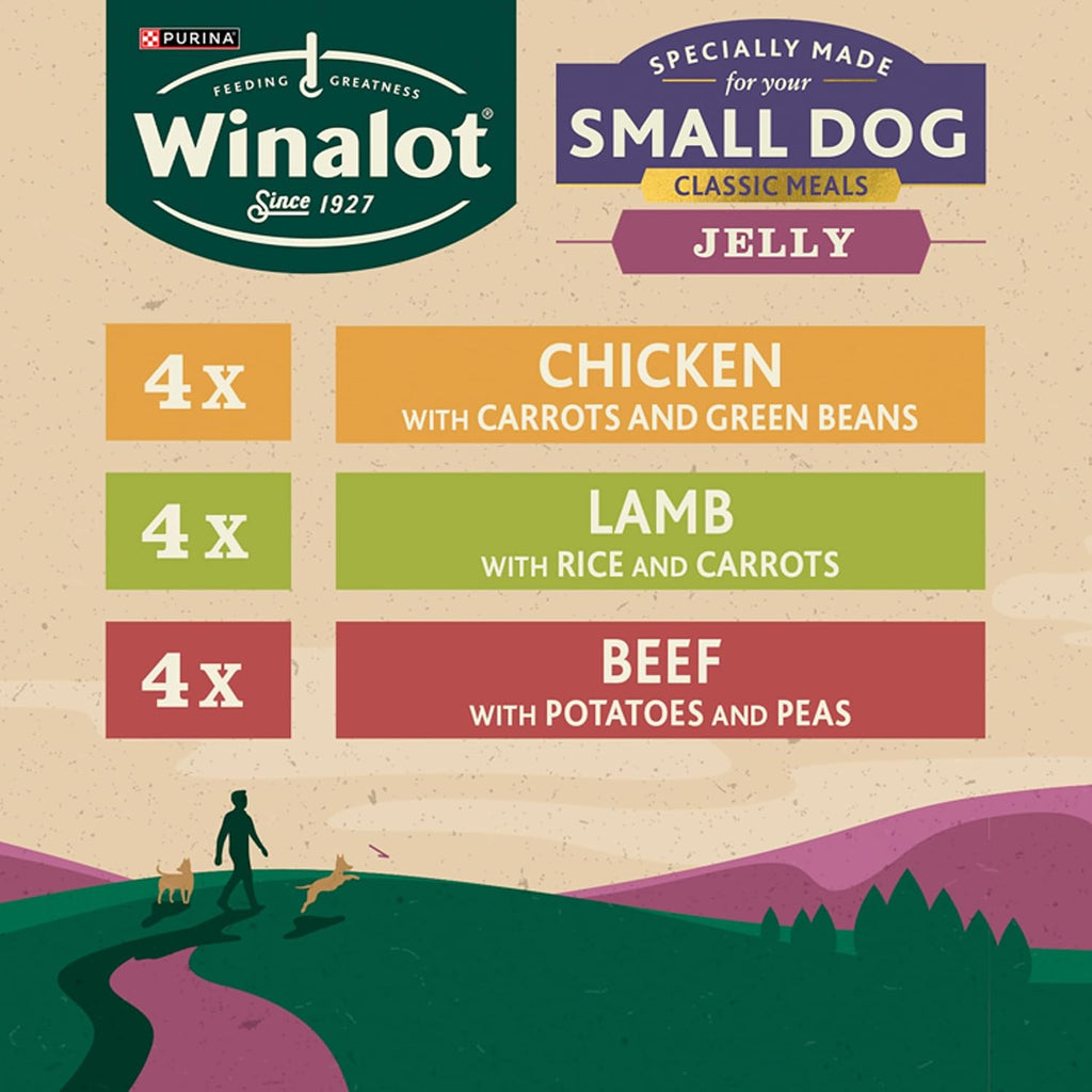 WINALOT Sunday Dinner Mixed in Gravy Wet Dog Food Pouches 40x100g